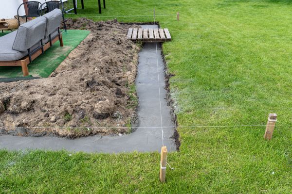 Cement Footer Installation in Hamilton